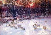 Joseph Farquharson Beneath the Snow Encumbered Branches Germany oil painting artist